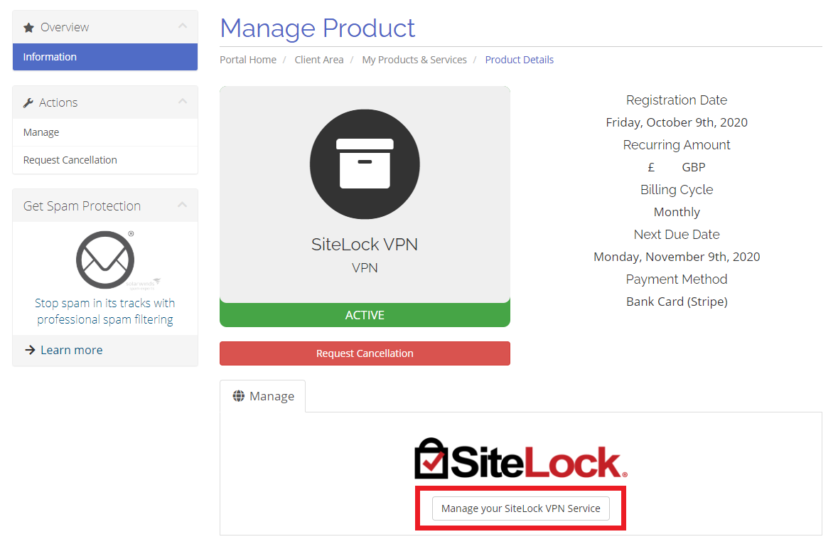 Manage VPN SSO Link 2
